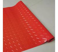 Tapis de sol de garage - Rouleau de sol antidérapant en caoutchouc PVC de 1,5 mm d'épaisseur, motif plaque diamant, idéal pour voiture, moto, entrepôt, remorque