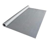 Tapis de sol de garage - Rouleau de sol antidérapant en caoutchouc PVC de 1,5 mm d'épaisseur, motif plaque diamant, idéal pour voiture, moto, entrepôt, remorque
