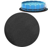 Tapis de sol de piscine, rond, tapis de protection de sol, antidérapant, résistant aux UV et indéchirable, tapis de piscine pour gratte-crevaison diamètre 3,7 m/4,6 m/5,5 m