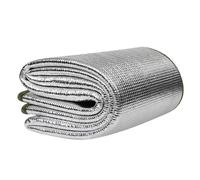 Tapis de Sol de Piscine, Tapis de Bain for Animaux de Compagnie, 1 Pièce Épaissie Résistante aux Coups de Couteau, Argent, Film Aluminium Double Épaississant(6.6x6.6ft/2x2m)