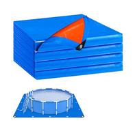Tapis de sol de piscine - Utilisable des deux côtés, résistant et imperméable - Pour arrière-cour, cour, villa, complexe, propriétaires et amateurs de piscine