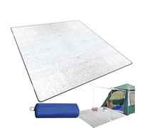 Tapis de Sol de Tente | Coussin Isolant de Sol de Pique-Nique Double Face 195 x 180 cm | en Aluminium Thermique extérieure pour la Survie, Pique-Nique, Camping