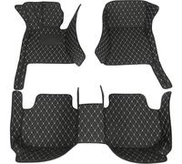 Tapis De Sol De Voiture, Accessoires Intérieurs, Housse De Remplacement Imperméable en Cuir pour Nissan NV200 2010 2011 2012-2018 Ensemble de Tapis de Sol(Black Beige)