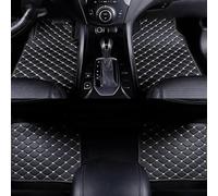 Tapis de Sol de Voiture antidérapants imperméables personnalisés, Ensemble Complet de Tapis de Sol en Cuir pour Fiat Abarth 595 X290 2012~2022, Avant et arrière, Cuir PU, 4 pièces