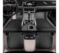Tapis de Sol de Voiture Antidérapants Personnalisés pour Renault ARKANA 2019-2023,Coussinets de Pied pour Conduite à Gauche,3 Pièces/Ensemble/rangée Avant et Arrière,Cuir PU,Gray Black
