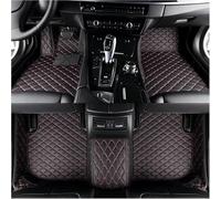 Tapis de Sol de Voiture Cuir pour Lexus GS 300h Executive Line (2014-2015), Imperméable Et Antidérapant des Tapis Protègent Le Revêtement de Sol,C Black-Red