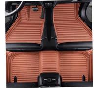 Tapis de Sol de Voiture en Cuir rayé pour Toyota Crown 2015-2023 (LHD), Accessoires de Tapis imperméables d'intérieur de Tapis à Couverture complète,C/Brown