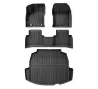 Tapis De Sol De Voiture en TPE Tapis De Coffre Plateau Noir pour Toyota pour Corolla 2019 2020 2021 2022 2023 2024 WEFOLCC(LHD 4P)