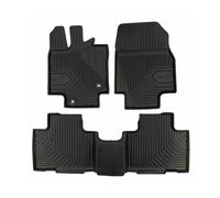 Tapis de Sol de Voiture No.77 pour Toyota Highlander IV 2019-2026 TPE Noir 3Pcs