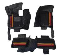 Tapis De Sol De Voiture Noir À Double Couche pour Ford pour Explorer 2023-présent U625 MK6 7 Places, Couverture Complète, Accessoires Ensemble de Coussinets pour Les Pieds