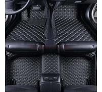 WUURAA Tapis de Sol de Voiture personnalisé pour VW Golf 8 MK8 GTI 2021-2023, Couverture complète en Cuir imperméable, Couvre-Pieds, Accessoires de Voiture,Beige Black 3Pcs