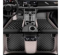 LHZPGC Tapis de Sol de Voiture personnalisés pour Dacia Jogger RJI 2021 2022 2023, Ensemble Complet de Coussinets de Sol en Cuir PU, résistants à l'usure, Anti-saleté et imperméables,I-Gray Black
