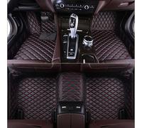 Tapis de Sol de Voiture pour Ferrari 296/12Cilindri/Amalfi/Daytona SP3/F80/Purosangue/Roma/SF90, Tapis de Sol en Cuir Entièrement Recouverts, Imperméables et Antidérapants,Black Red