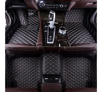 Tapis de Sol de Voiture pour Hyundai Kona/Kona Hybrid/Kona N/Kona N Line, Tapis de Sol Entièrement Recouverts, Ensemble de Tapis de Sol de Voiture en Cuir Imperméable, Black Gold