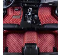 Tapis de Sol de Voiture pour Opel Karl Rocks 2017-2026 (LHD), Cuir Plein Couvert Tapis Set Moquette ImperméAble AntidéRapant Accessoires,E/Red