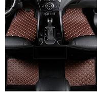 Tapis De Sol De Voiture pour Skoda pour Superbe pour Yeti pour Fabia pour Rapide pour Spaceback 5d Revêtement De Sol De Tapis De Voiture Robuste Antidérapant Tapis(Café)