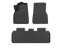 Tapis De Sol De Voiture pour Tesla pour Model Y Launch 2025+ pour Juniper Tapis De Sol TPE Tapis De Coffre Toutes Saisons Revêtement De Sol Tapis De Dossier De Siège(Floor Mats,Left Hand Drive)