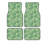 Tapis de Sol de Voiture Sophora Flower on Green, Lot de 4, résistants, antidérapants et imperméables, à découper Selon Vos Besoins, compatibles avec Voitures, berlines, SUV et camions.