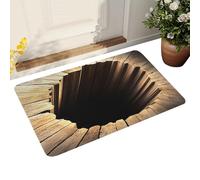 Tapis de sol d'illusion d'optique - Tapis de porte antidérapant à abîme éternel,51 x 81 cm Tapis d'illusion optique 3D - Pour la décoration intérieure et extérieure Salle de bain Chambre à coucher