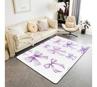Tapis de sol d'intérieur avec nœuds papillon pour enfants, tapis de sol d'intérieur pour filles et garçons, tapis antidérapant tendance pour filles, garçons, décoration de salon, 1,5 x 1,8 m