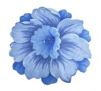 Tapis de sol doux et confortable avec fond antidérapant en caoutchouc pour salle de bain, cuisine, entrée, salon et buanderie (dégradé bleu)