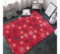 Tapis de sol doux et lavable pour salon, chambre à coucher, motif symphonie de flocons de neige, 91 x 152 cm, tapis d'intérieur décoratif esthétique