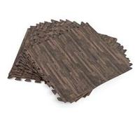 Tapis de sol effet bois carré 50,8cm Naturel foncé G