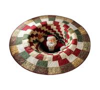 Tapis de sol - Effet illusions de sol de Noël, tapis de sol décoratif, fonction de positionnement stable, placement de l'entrée à l'extérieur, cour, patio, maisons, accessoire de résidence saisonnière