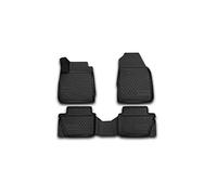 Tapis de Sol ELEMENT 3D sur Mesure pour Ford Fiesta, 2008-2017, 4 pièces, Noir