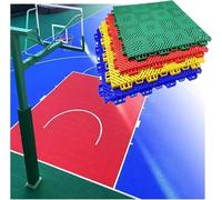 Tapis de sol emboîtables modulaires d'extérieur, avec trous de drainage, revêtement de sol antidérapant et résistant à l'usure, 10 pièces(Giallo)