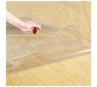 Tapis de sol en bois transparent antidérapant pour salle à manger, table rectangulaire, durable, 1,5 mm d'épaisseur, pour petites et grandes chaises, dimensions : 1,4 x 2,6 m