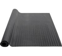 Tapis de sol en caoutchouc 1848x1236mm - Revêtement de sol en caoutchouc SBR - Tapis à picots de 3mm d'épaisseur - Tapis de sol en tôle larmée diamantée - Tapis antidérapant - Revêtement en caoutchouc