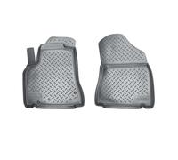 Recambo Tapis de sol en caoutchouc 3D compatible avec Citroën Berlingo | Type B9 | année de construction 2008-2018 | Tapis de voiture en caoutchouc | Ajustement parfait | avec bordure | Noir | Avant