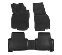 Tapis De Sol En Caoutchouc 3d Exclusive - J&j Automotive - Volkswagen Touran - Noir - Sur Mesure - Antidérapant