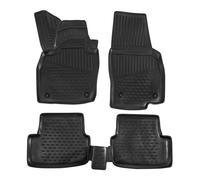 Tapis De Sol En Caoutchouc 3D - J&J AUTOMOTIVE - Volkswagen Polo 2017 - Noir - Sur Mesure - Antidérapant