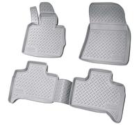 Recambo Tapis de sol en caoutchouc 3D, Tapis Auto, Protection Tapis de sol Voiture, compatible avec BMW X5 E53 | années de construction 1999 2006 | Ajustement parfait | avec rebord | Gris