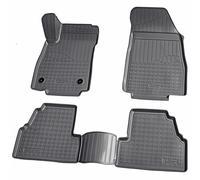 Recambo Tapis de sol en caoutchouc 3D compatible avec OPEL Mokka | Mokka X | année de construction 2012-2019 | Tapis de voiture en caoutchouc | Ajustement parfait | avec bord | Noir