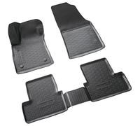 RECAMBO Lot de tapis de voiture en caoutchouc 3D, adaptés pour Renault Megane IV, année de construction à partir de 2016, avec bord 3D, antidérapants, inodores, indéformables, faciles à nettoyer