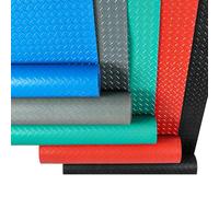 Tapis De Sol en Caoutchouc Antidérapant en PVC, 1.2x1m/3.9x3.2ft,1.3x5m/4.2x16.4ft,1.5x6m/4.9x19.6ft, Disponible en Convient for Garage(Red,1.2x2m/3.9x6.5ft)