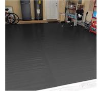Tapis de sol en caoutchouc antidérapant pour garage, salle de sport et abri de jardin, tapis de protection robuste, noir, 100 x 250 cm, idéal pour l'industrie automobile et une utilisation domestique