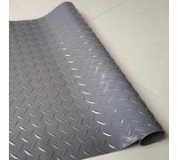 Tapis de sol en caoutchouc antidérapant robuste de 1,5 mm d'épaisseur pour atelier, salle de sport, abri de jardin, van - Motif plaque à carreaux