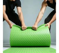 Tapis de Sol en Caoutchouc Antidérapant Robuste - Revêtement de Sol Lino en Rouleau Industriel à Pastilles pour Protection de sous Voitures, Garage et Salle de Sport(Green 1.5mm,W 1 x L 1 M)