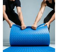 Tapis de Sol en Caoutchouc Antidérapant Robuste - Revêtement de Sol Lino en Rouleau Industriel à Pastilles pour Protection de sous Voitures, Garage et Salle de Sport(Blue 3mm,W 1 x L 1 M)