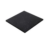 Tapis de sol en caoutchouc de 1 cm d'épaisseur, tapis de sol en caoutchouc pour faire taire le son et absorber les chocs (50 x 50 x 2 cm)