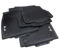 Tapis de sol en caoutchouc d'origine compatibles avec A4 S4 RS4 8W (B9) Tapis en caoutchouc Premium qualité toutes saisons 100% ajustés 4 pièces