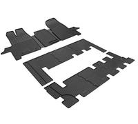 Tapis de sol en caoutchouc parfaitement adaptés pour Ford Tourneo/Transit Custom (9 places - 1+2+3+3) à partir de 2012 + protège-ceinture