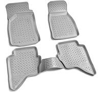 Tapis de Sol en Caoutchouc Pour Ford Ranger Mazda BT-50 Bj 2006-2012 Gris à Bord