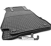 Tapis de sol en caoutchouc qualité d'origine en caoutchouc tapis de sol 4 pièces Noir