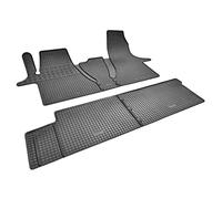 Tapis de sol en caoutchouc sur mesure - Parfaitement adaptés pour VW T6.1 Caravelle Transporter à partir de 2019 - 6 sièges.