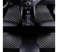 Tapis De Sol en Cuir PU pour Cadillac Allante Cabriolet 1989 1990 1991 1992-1996 - Anti-PoussièRe, ImperméAbles Et AntidéRapants - pour Un Confort De Conduite Optimal,Black-Beige